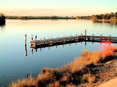 Fishing at the Sanderingham Jetty, Swan River, Rivervale, Western Australia